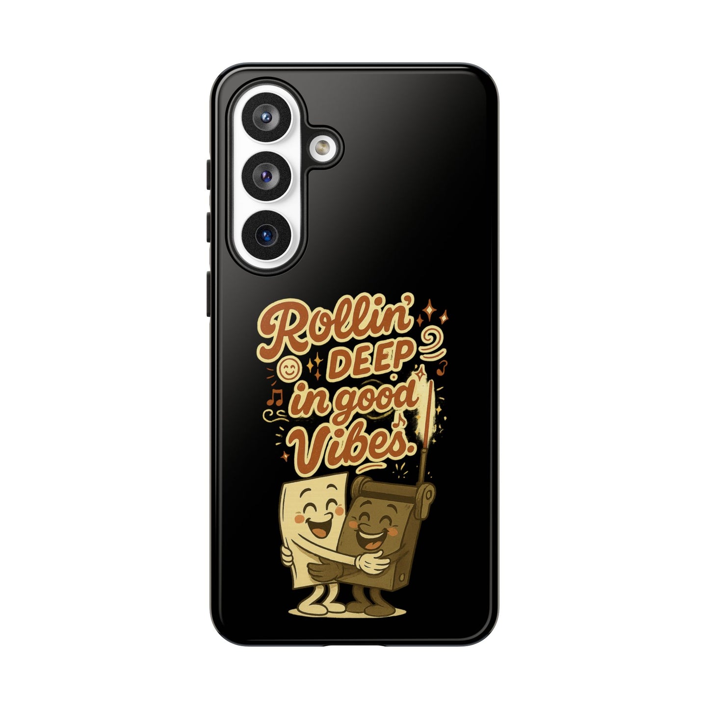 Phone Case — "Rollin' Deep in Good Vibes" Cartoon Retro Design