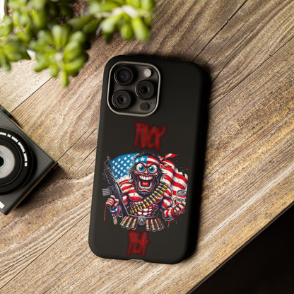 Phone Case — American Flag Skull Soldier Design (Tough Cases)