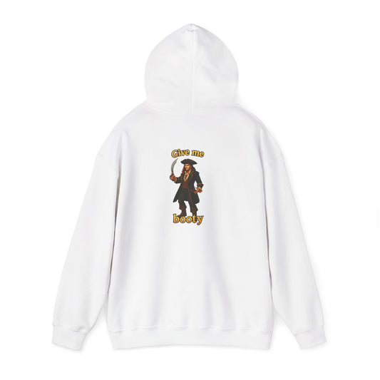 Pirate Booty Hoodie — Vintage Pirate Illustration "Booty" Graphic Sweatshirt