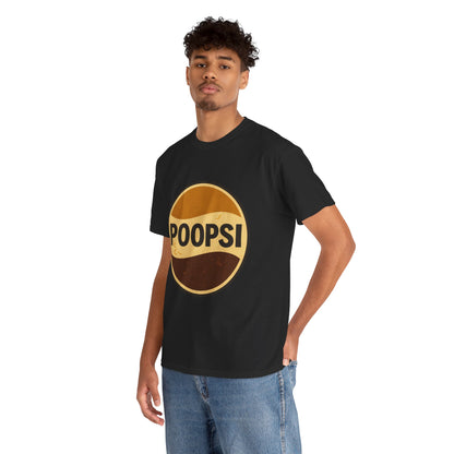 POOPSI logo tee | Retro soda parody shirt