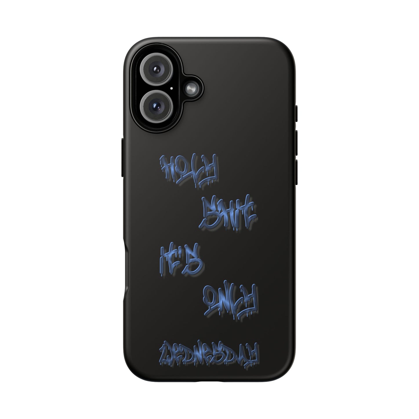 Phone Case — Blue Neon Graffiti "Tough Cases" Protective Cover