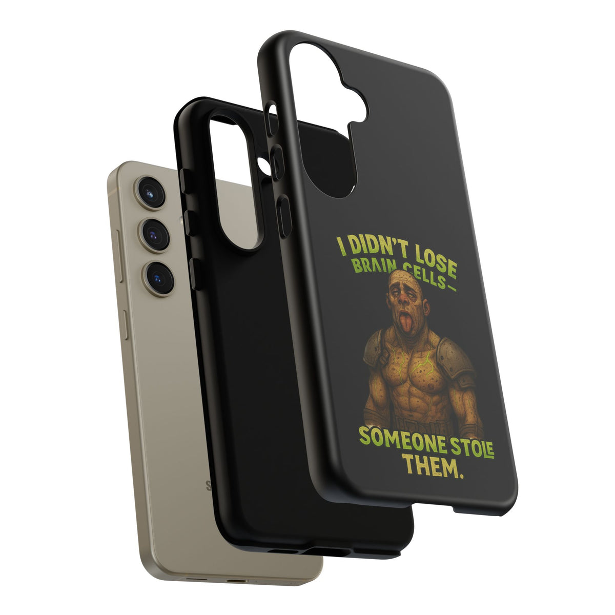 Phone Case — "I Didn't Lose Brain Cells, Someone Stole Them" Funny Zombie Warrior Protective Cover