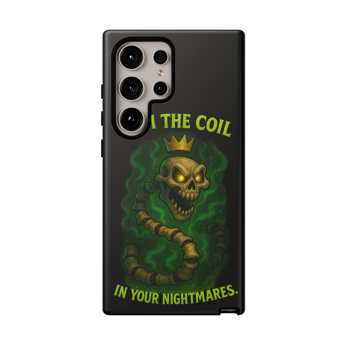 Tough Cases — “I Am The Coil In Your Nightmares” Skull Snake Shockproof Phone Case