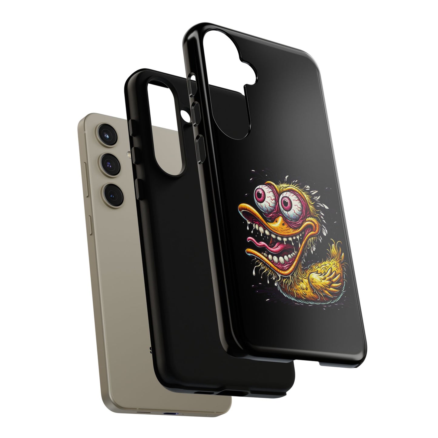 Duck Monster Phone Case — Crazy Cartoon Eye Duck Shock Design Tough Case