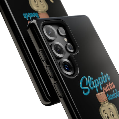 Phone Case — Retro 'Slippin Outta Trouble' Baby Bottle Design
