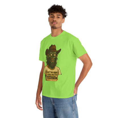 Zombie Cowboy Tee | "Ain't No Grave Gonna Hold This Yeehaw"