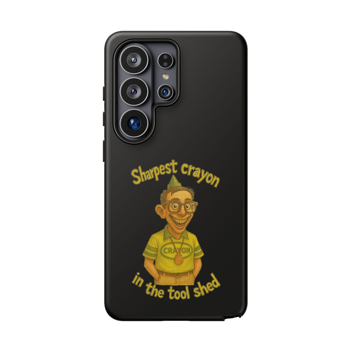 Phone Case — "Sharpest Crayon in the Tool Shed" Retro Teacher/Geek Protective Cover