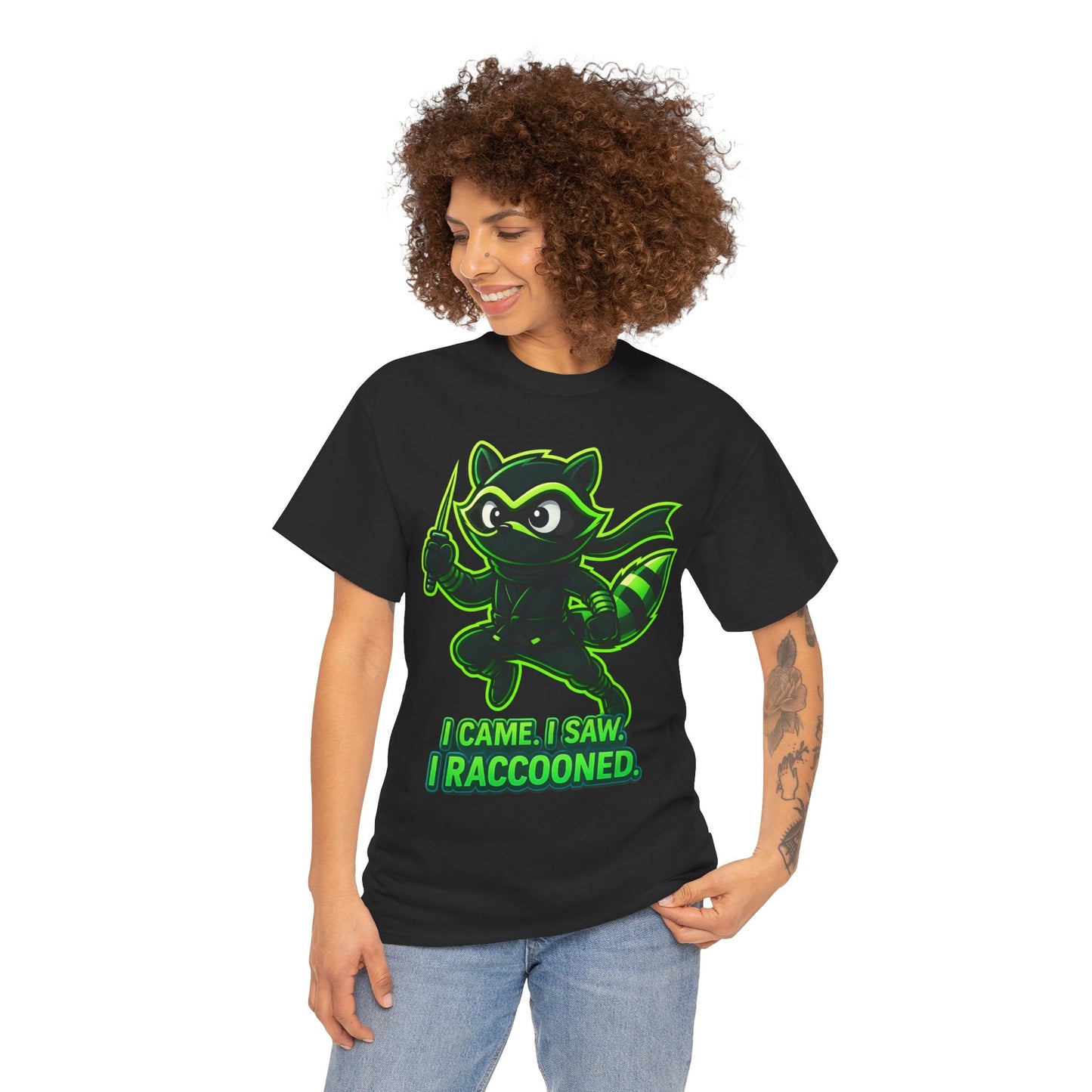 I Came. I Saw. I Raccooned. – Ninja Raccoon T-Shirt