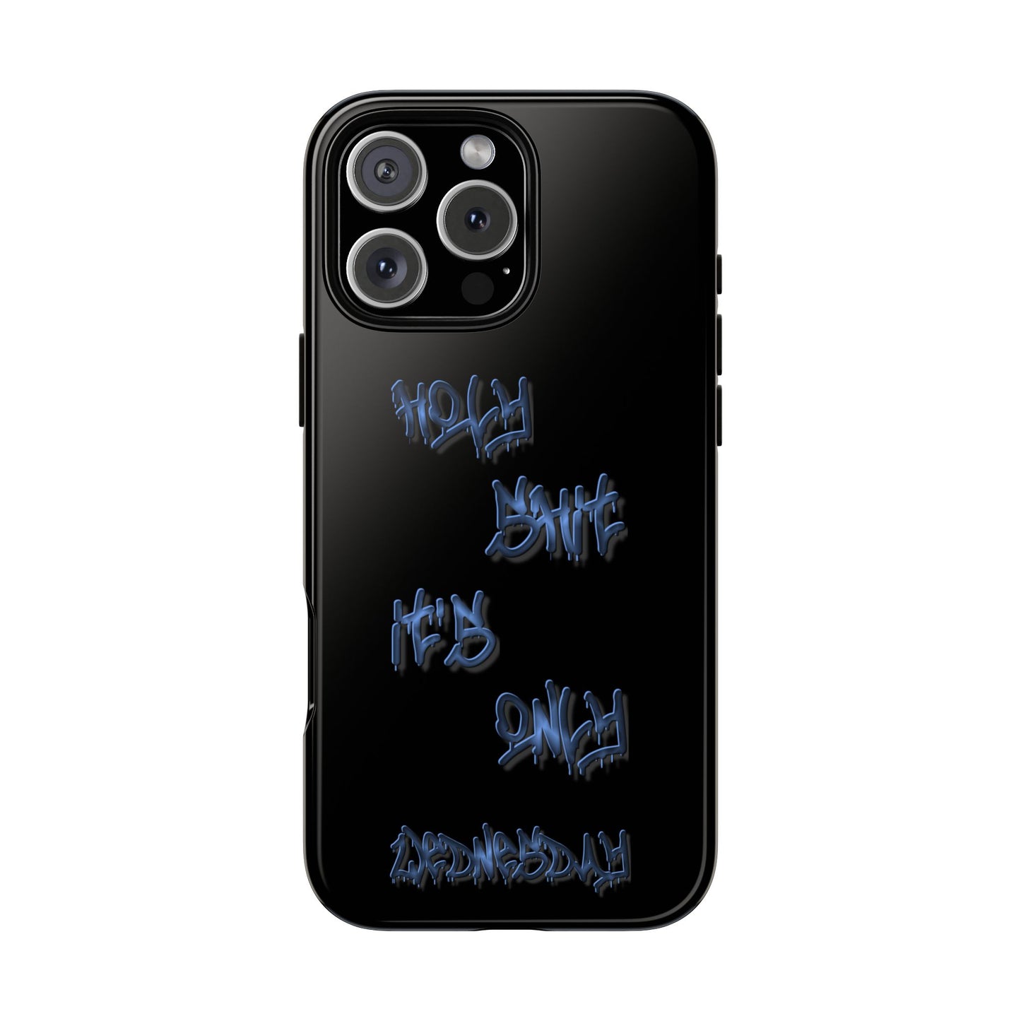 Phone Case — Blue Neon Graffiti "Tough Cases" Protective Cover