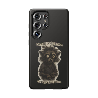 Phone Case - "Chosen by Darkness (Or Maybe Just Rabies)" Cute Creepy Retro Creature Protective Case