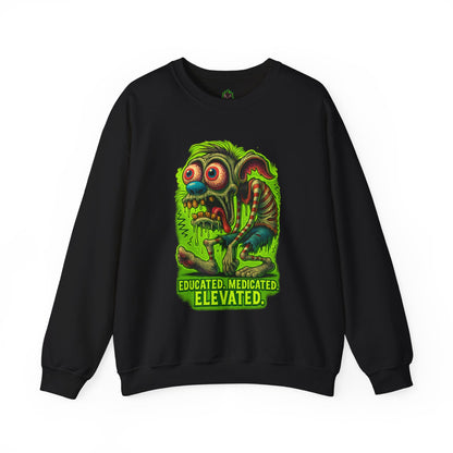 Educated. Medicated. Elevated. Crewneck Sweatshirt