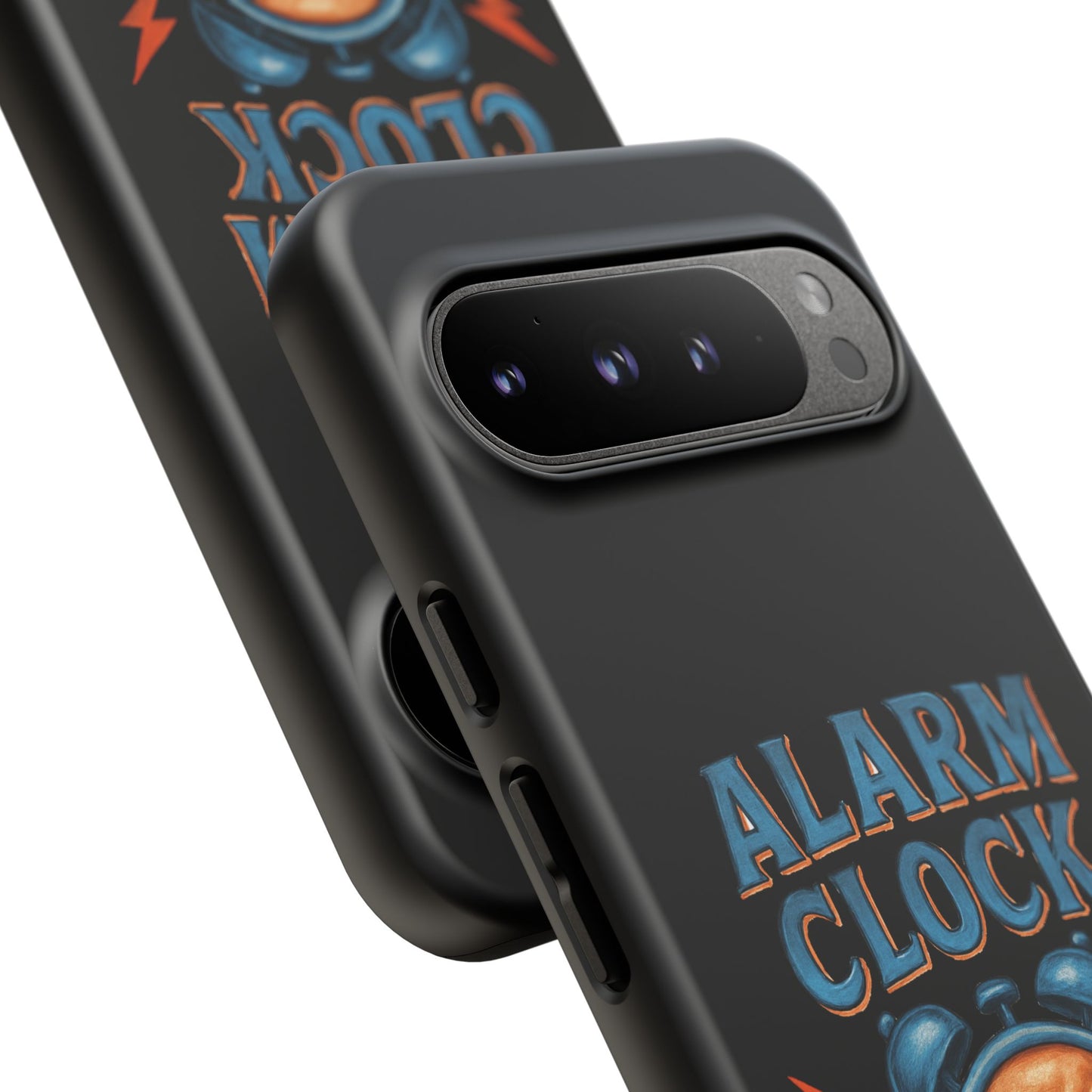 Phone Case — "Alarm Clock" Retro Screaming Clock Protective Cover