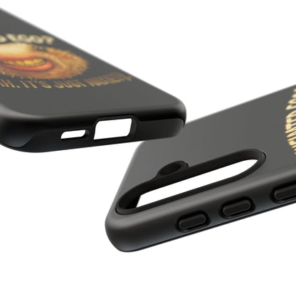 Phone Case — "Inflated Ego? Nah, It's Just Anxiety" Funny Pufferfish Design