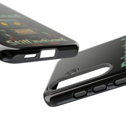 Phone Case — 'Rebooted. Still Awkward.' Retro Robot Protective Cover