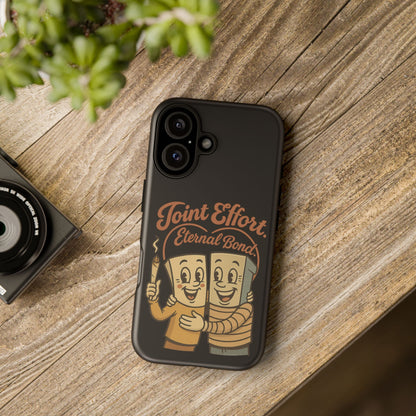 Phone Case — "Joint Effort Eternal Bond" Retro Cannabis Matchstick Design