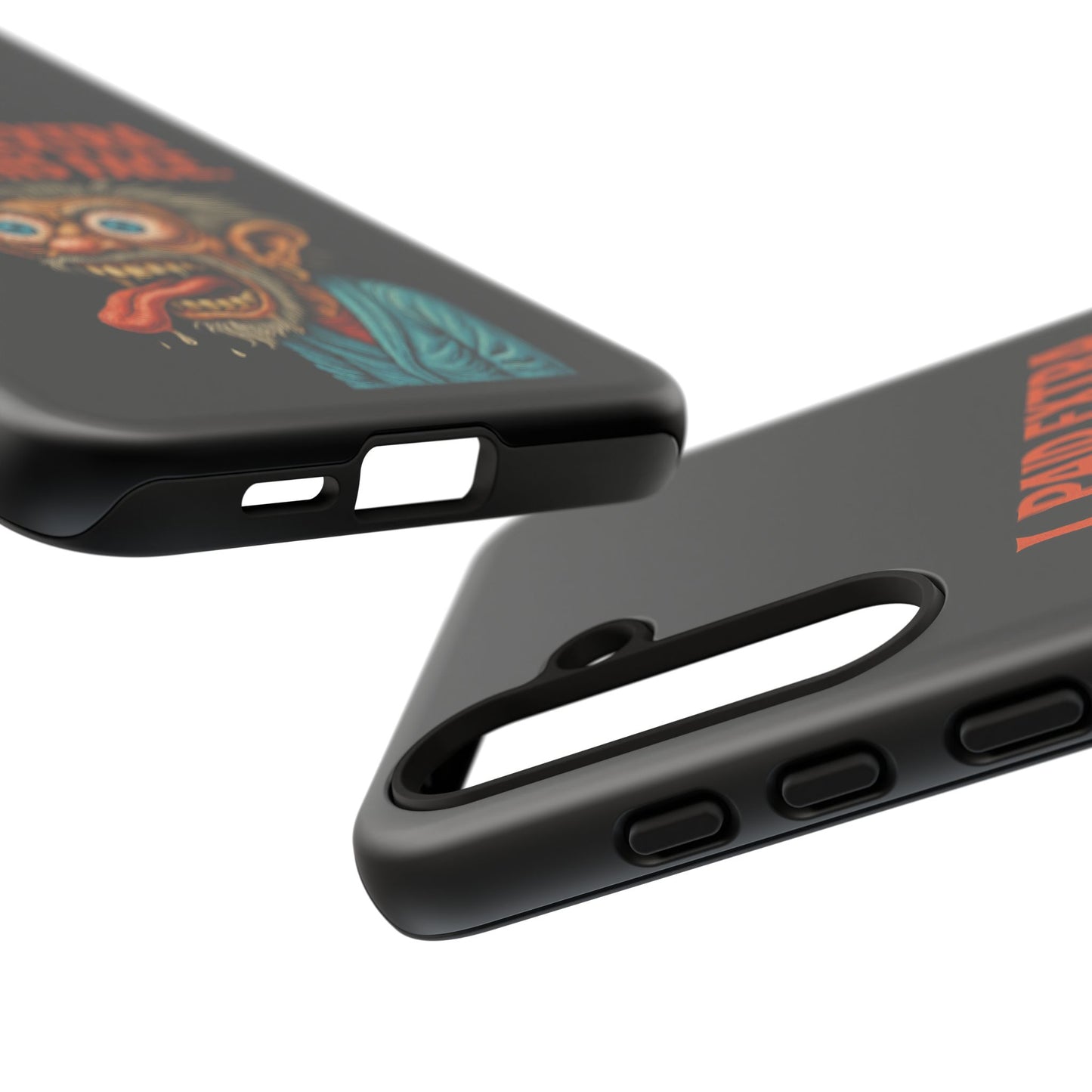 Funny ‘I Paid Extra For This Face’ Phone Case — Retro Horror Cartoon Design