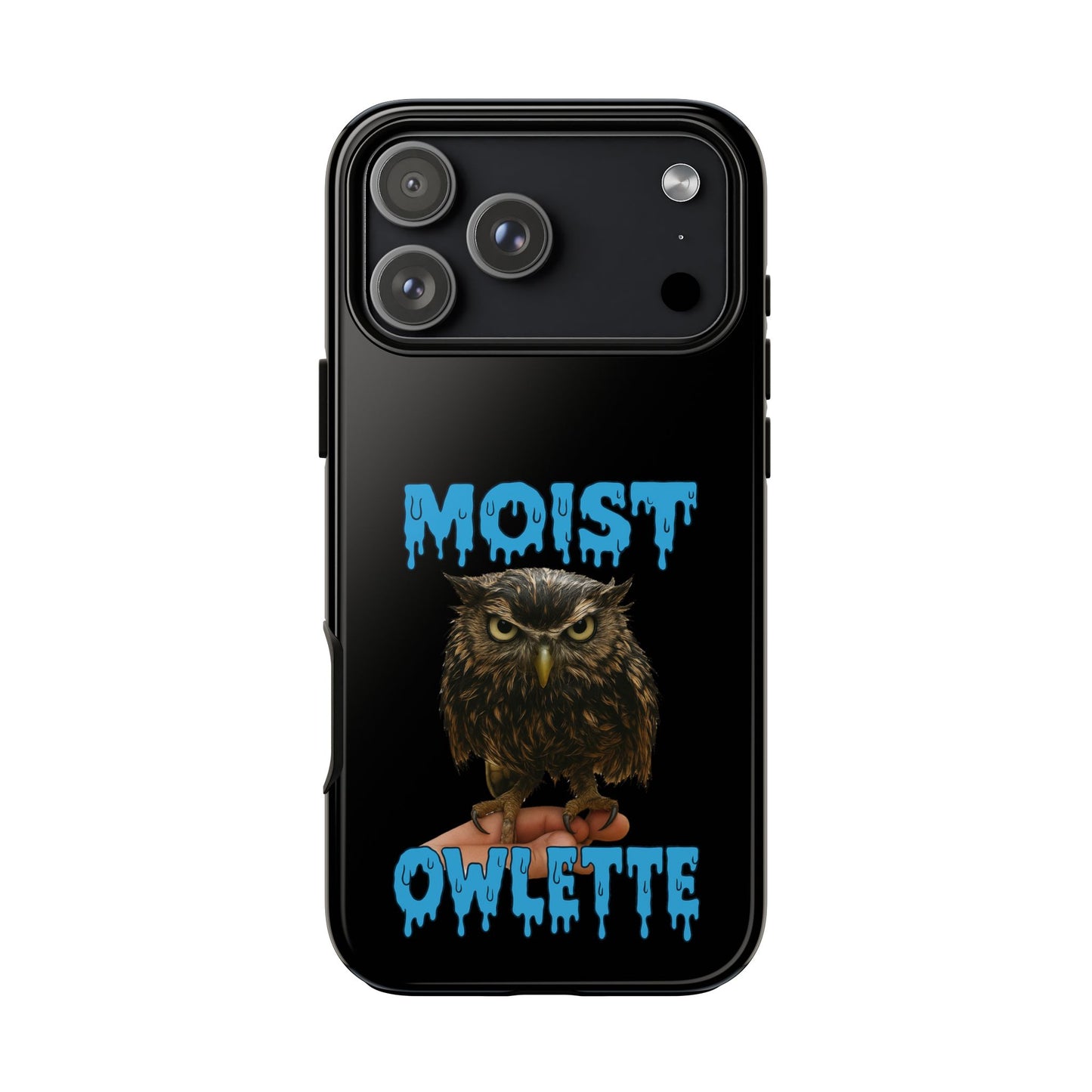Moist Owlette Phone Case — Funny Owl Graphic Protective Case