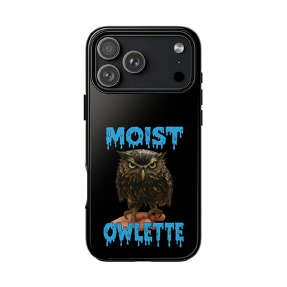 Moist Owlette Phone Case — Funny Owl Graphic Protective Case