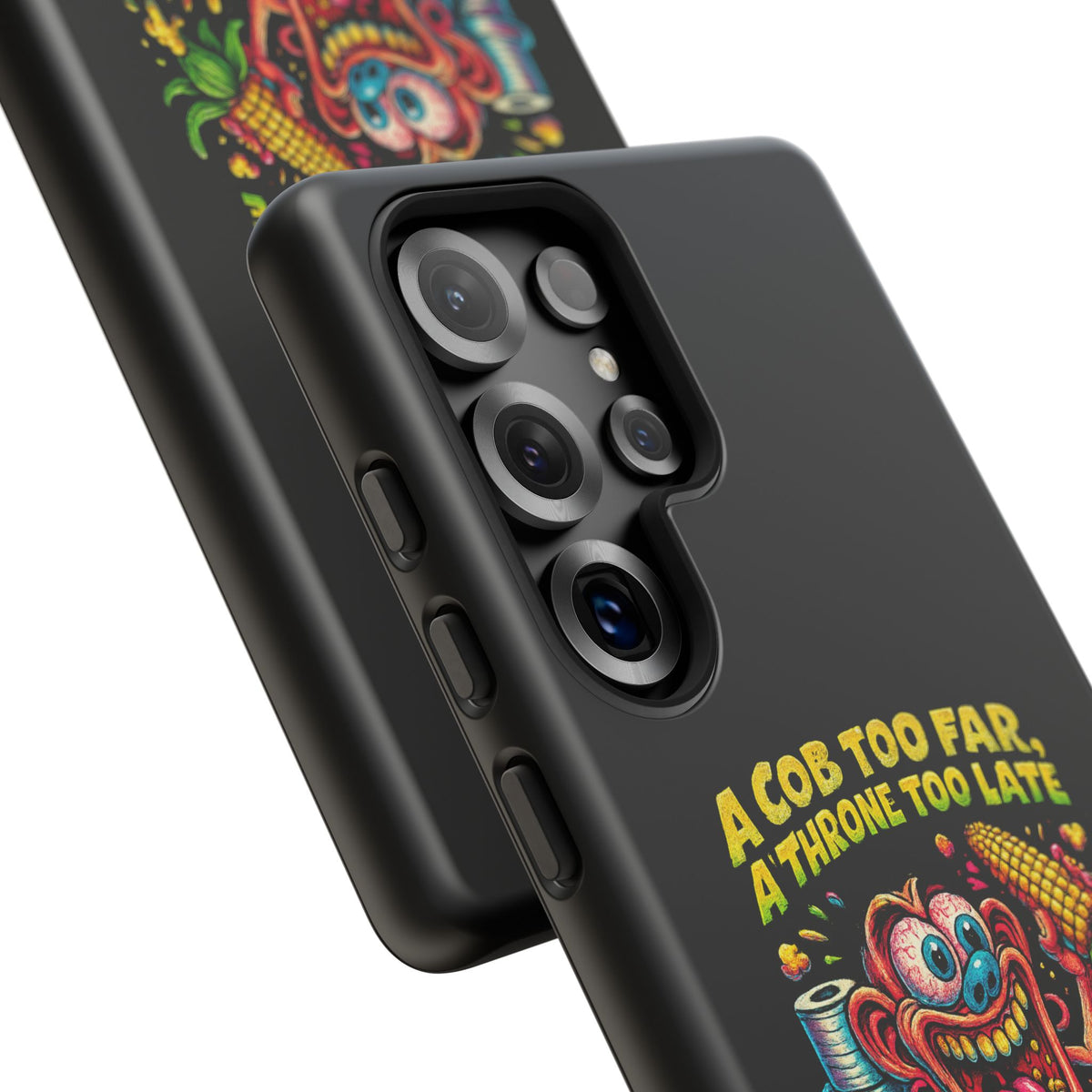 Phone Case — "A Cob Too Far" Popcorn Horror Design
