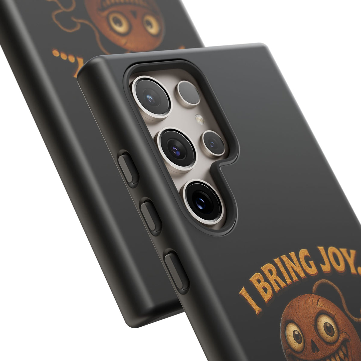 Phone Case — "I Bring Joy... and Mild Psychological Trauma" Funny Creepy Design