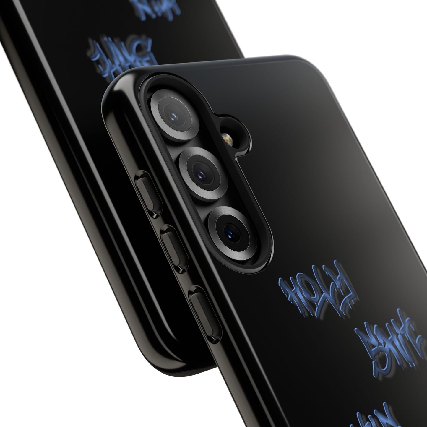 Phone Case — Blue Neon Graffiti "Tough Cases" Protective Cover