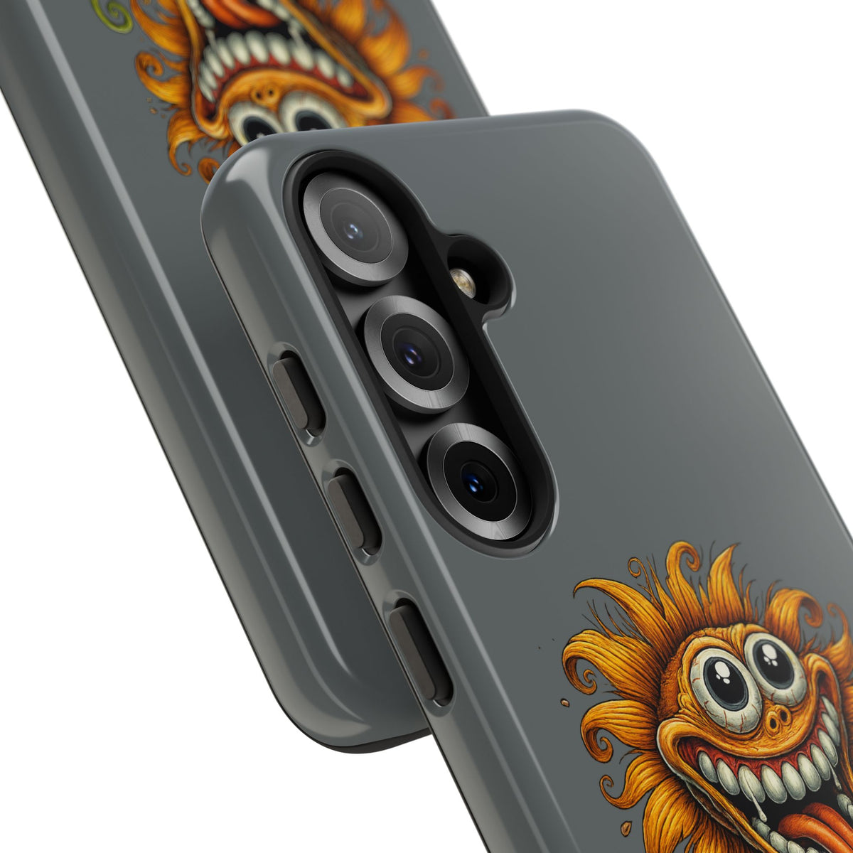 Funny Monster Sunflower Phone Case — "Photosynthesizing the Universe One Breakdown at a Time"