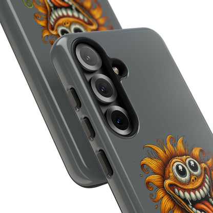 Funny Monster Sunflower Phone Case — "Photosynthesizing the Universe One Breakdown at a Time"
