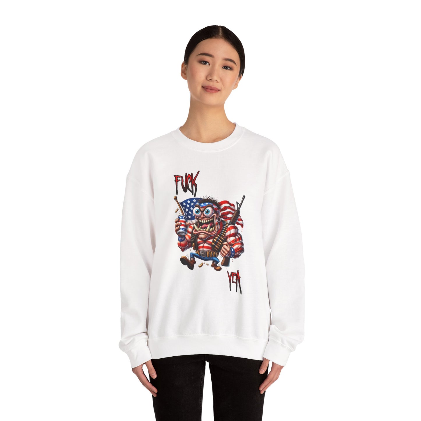 Freedom Maniac “F*** Yea” Crewneck Sweatshirt