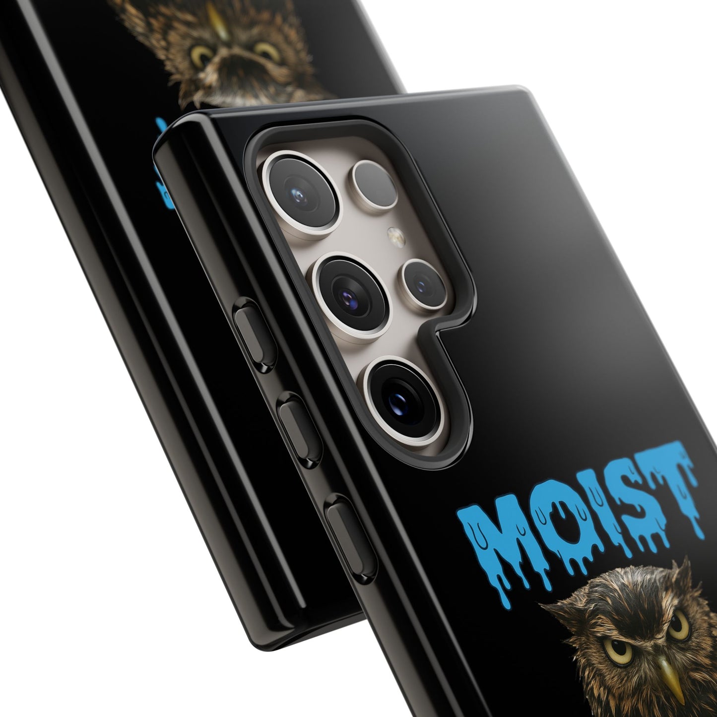 Moist Owlette Phone Case — Funny Owl Graphic Protective Case