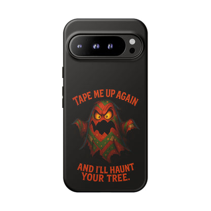 Phone Case - 'Tape Me Up Again and I'll Haunt Your Tree' Halloween Ghost Design
