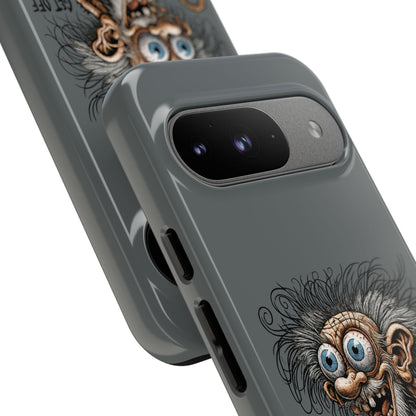 Phone Case — Funny Grumpy Troll Design: “Get Off My Lawn” Protective Cover