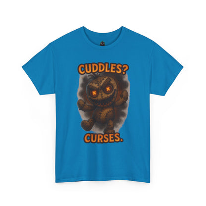 Cuddles? Curses. bear graphic tee | T-Shirt