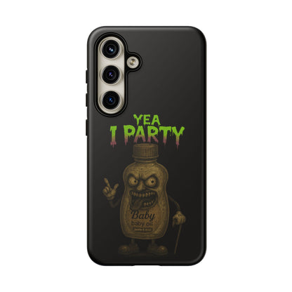 Phone Case — 'Yea I Party' Creepy Baby Bottle Graphic