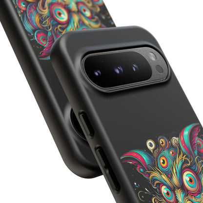 Psychedelic Mischief Phone Case — Colorful Grinning Monster Design