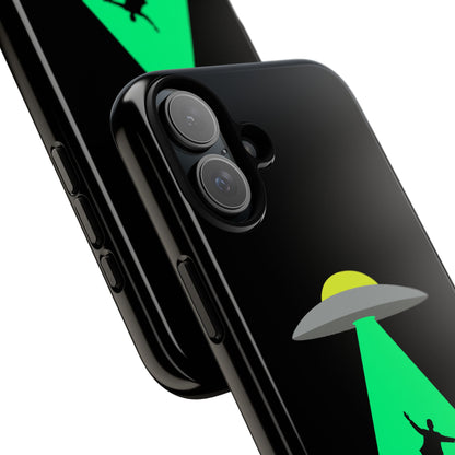 Phone Case — 'Beamed Up Before Rent Was Due' Alien Abduction Design