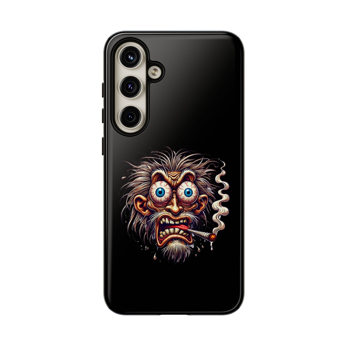 Phone Case — Wild Cartoon Monster Smoking Design
