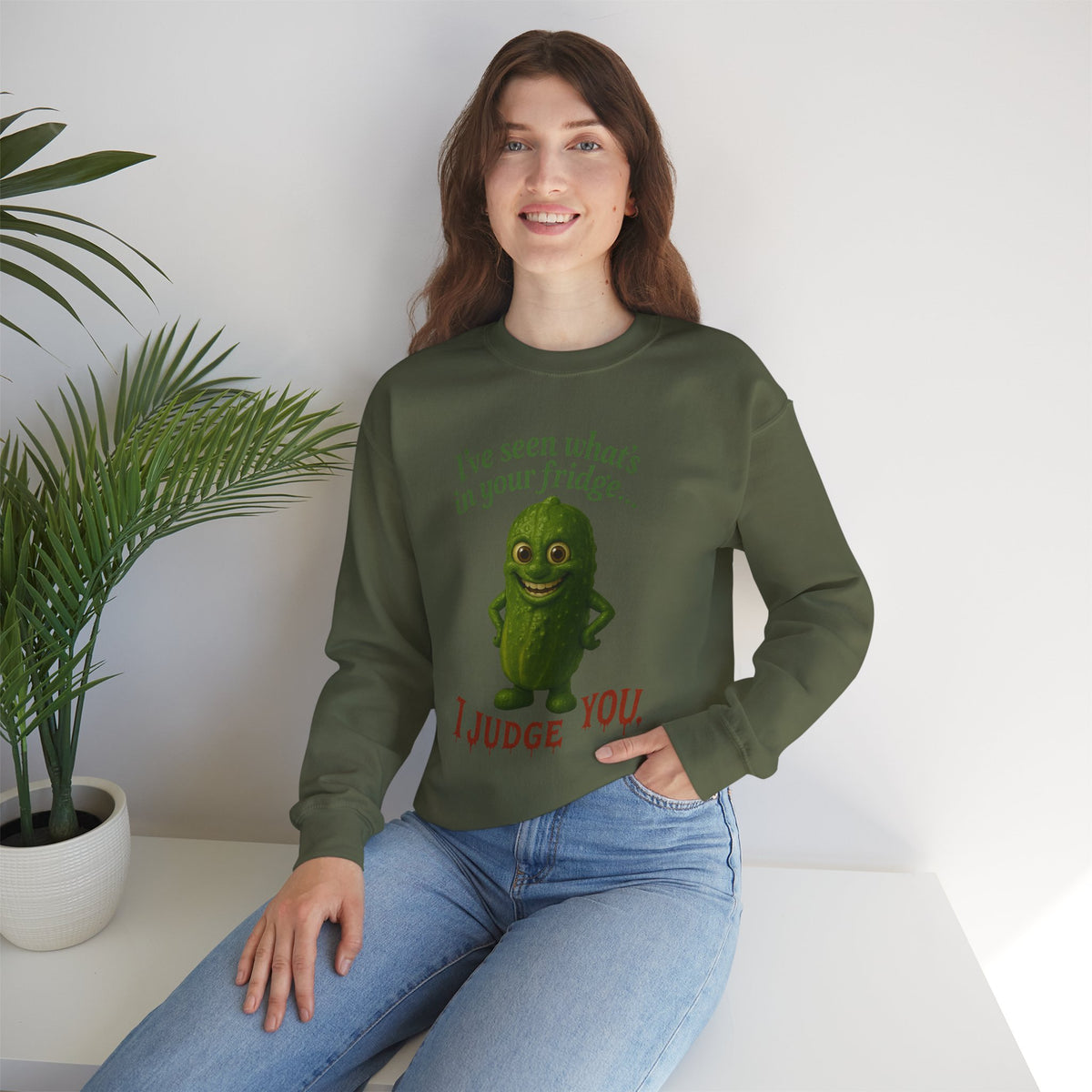 Judgmental Pickle Crewneck