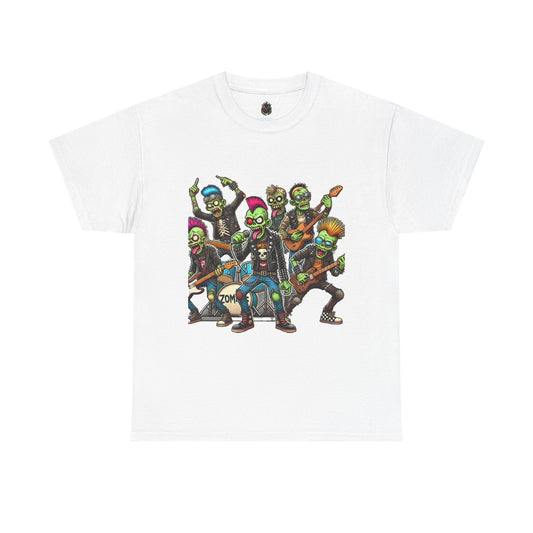 Zombie Rock Band Unisex Heavy Cotton Tee