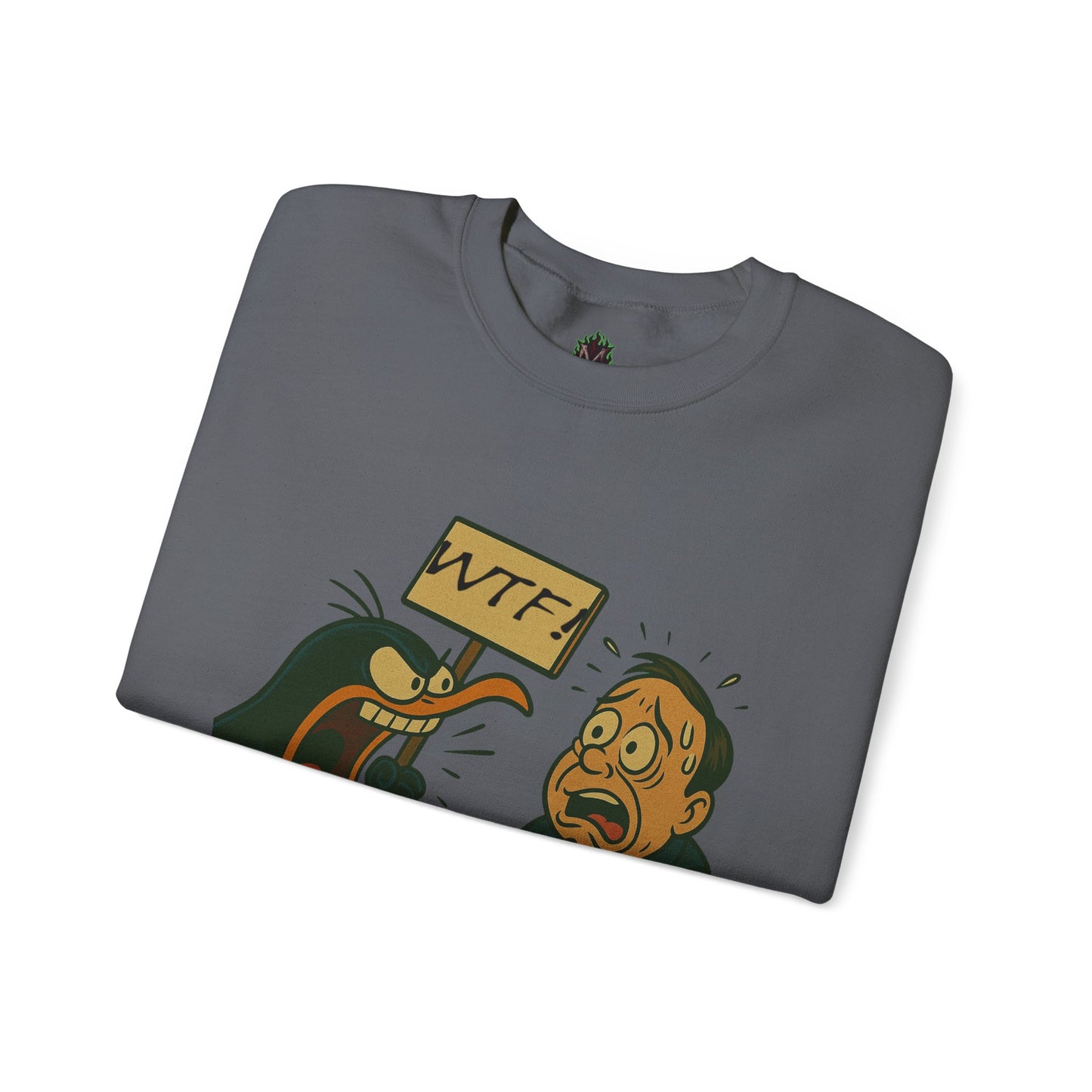 WTF Angry Penguin Crewneck Sweatshirt