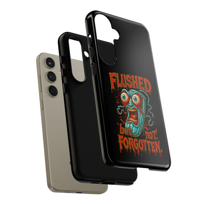 Phone Case — "Flushed But Not Forgotten" Horror Graphic iPhone Cover