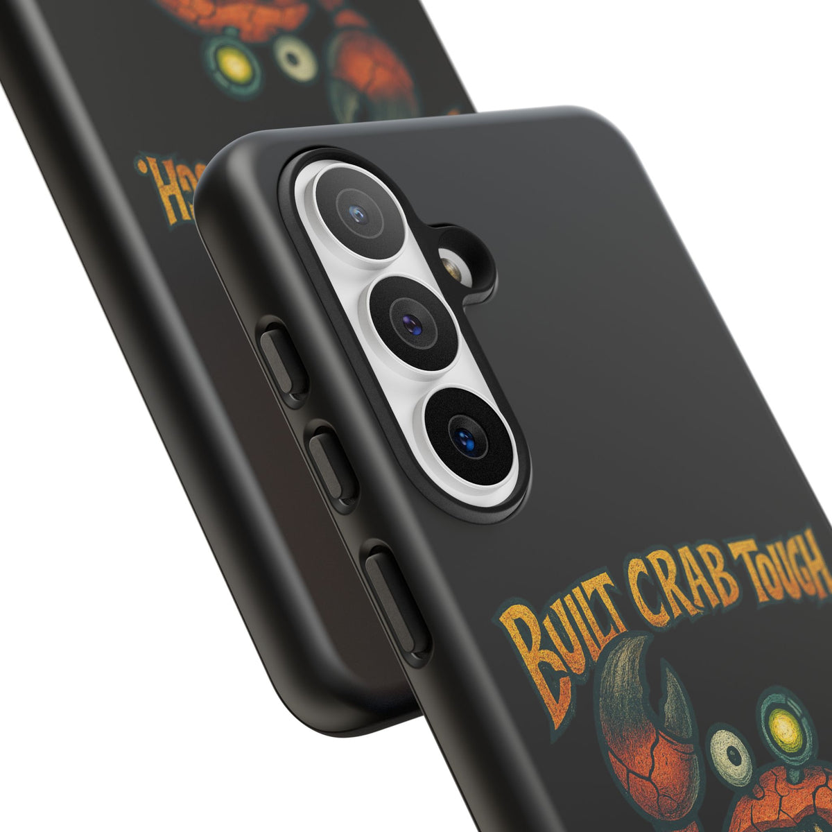 Phone Case - "Built Crab Tough" Funny Crab Graphic Protective Case