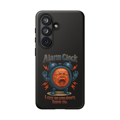 Phone Case — "Alarm Clock: I Cry So You Don't Have To" Funny Retro Baby Alarm Design
