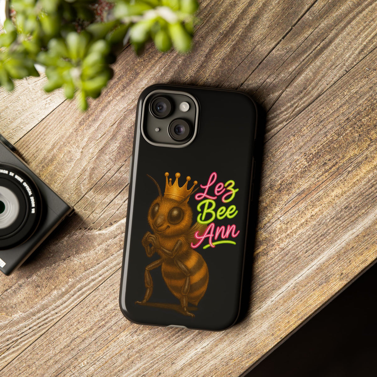 Phone Case — 'Lez Bee Ann' Queen Bee Tough Protective Cover