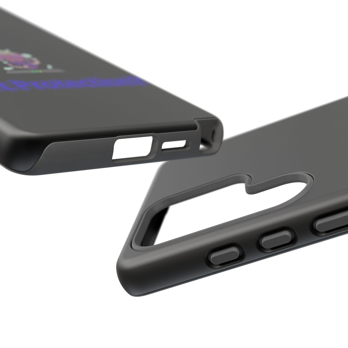Phone Case — 'Got Protection?' Cute Purple Alien Anti-Shock Protective Cover