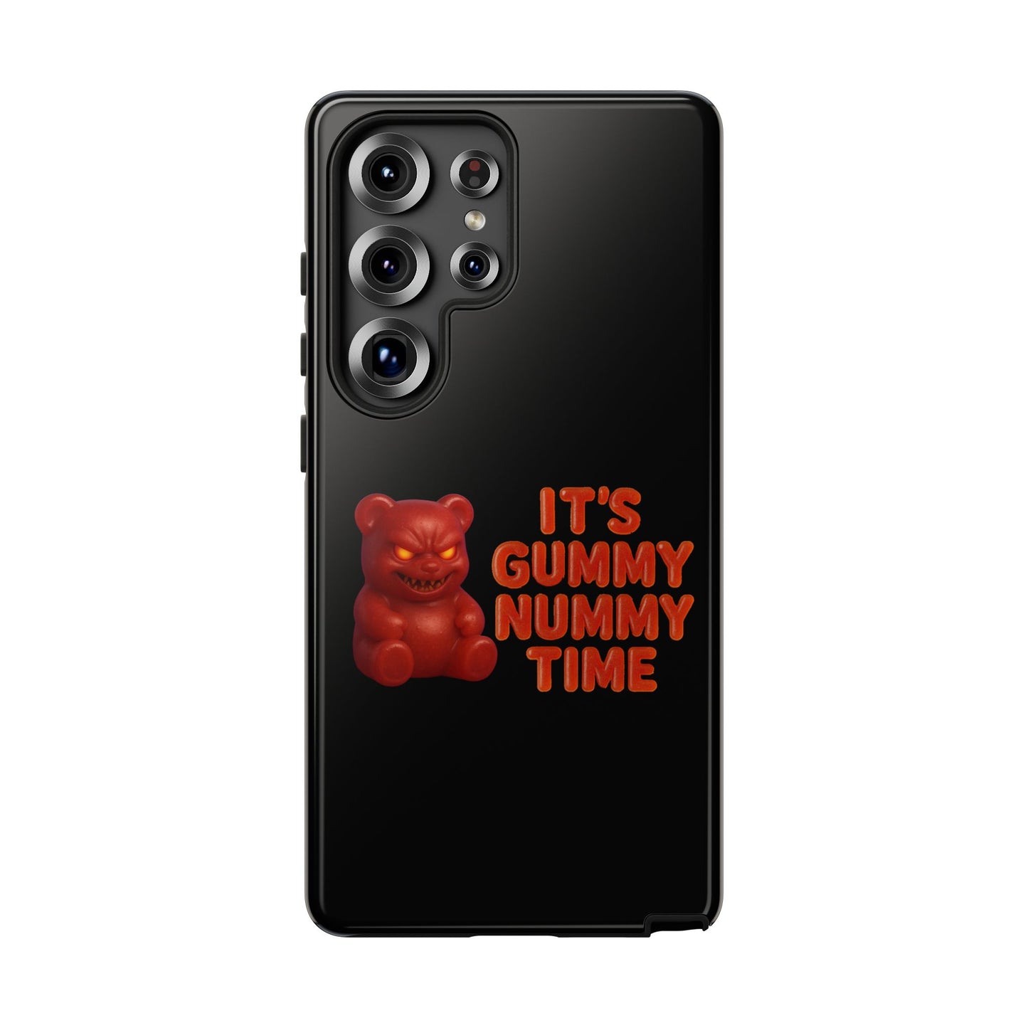 Phone Case — "It's Gummy Nummy Time" Red Gummy Bear Protective Case