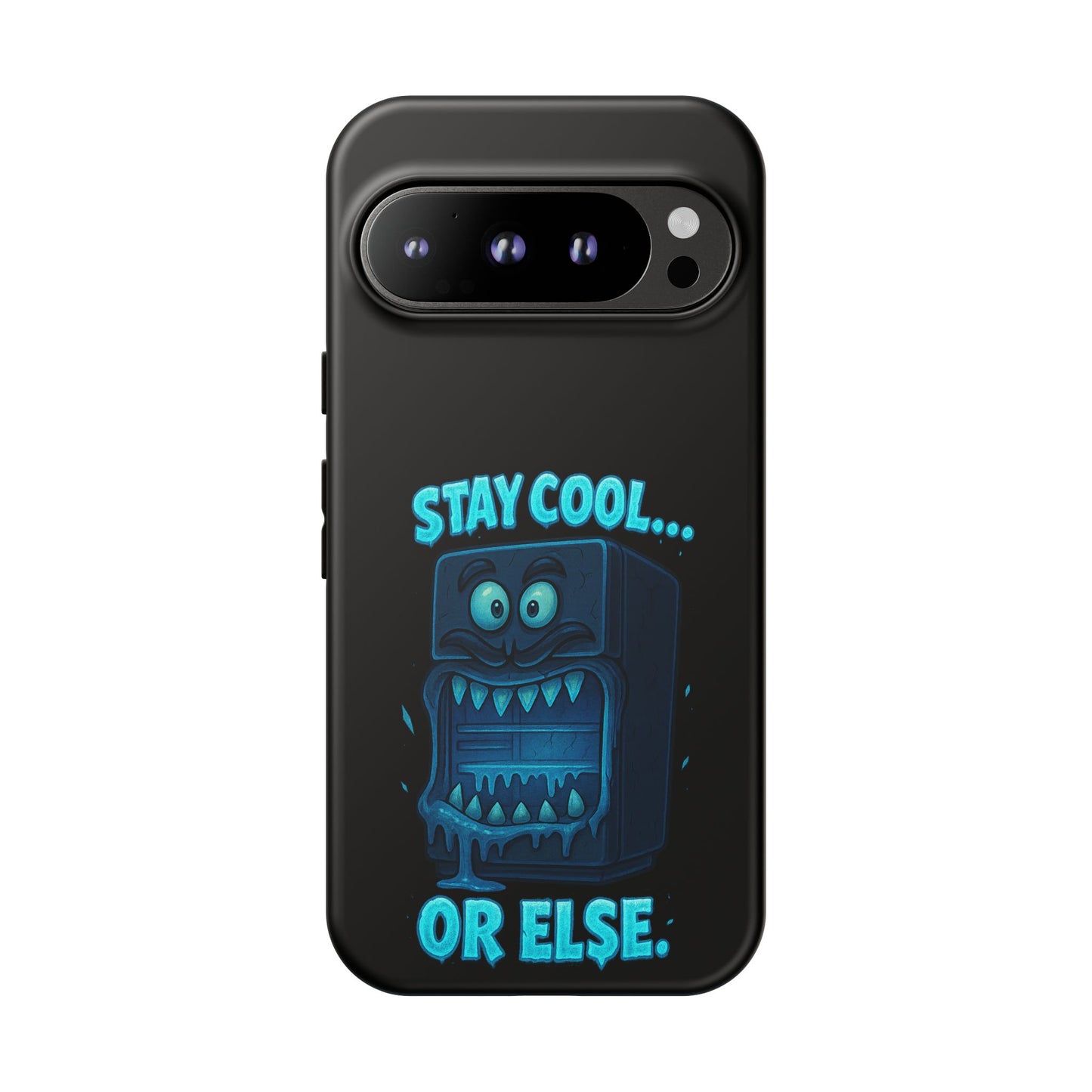 Stay Cool... Or Else. Phone Case — Neon Monster Protective iPhone Cover