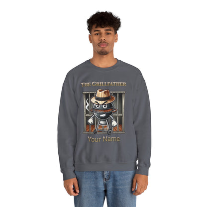 The Grillfather – Charcoal Crewneck Sweatshirt