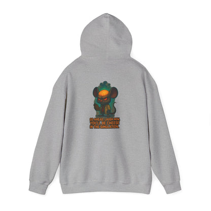 Creepy Mouse Hoodie — "Would Be Cheese in the Dark" Graphic Pullover