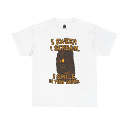 Creepy Pumpkin Lantern I Sweep I Scream I Smile T-Shirt