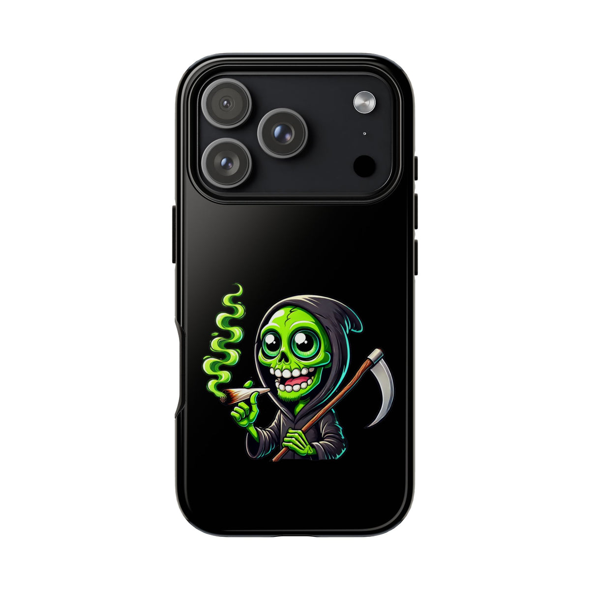 Grinning Green Reaper Phone Case